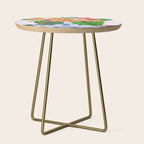 Abstract Flower Bouquet Side Table Gallery Image 1
