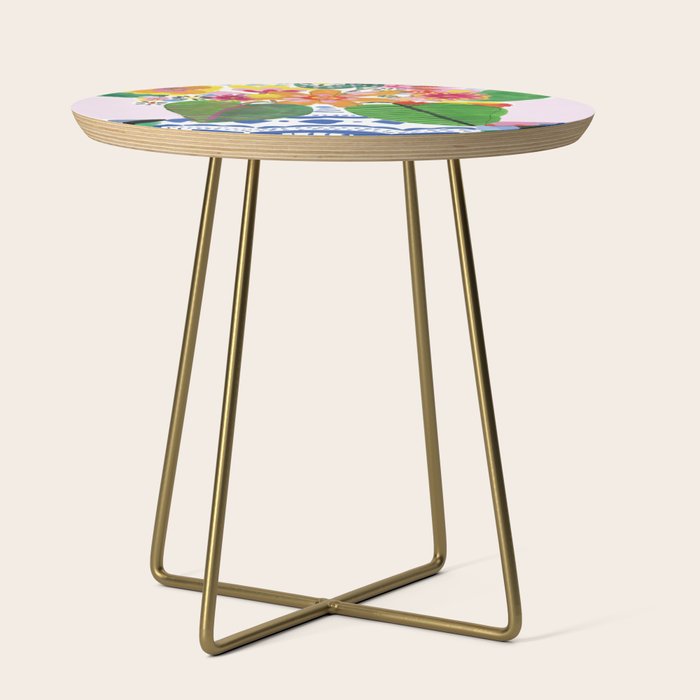 Abstract Flower Bouquet Side Table Gallery Image 1