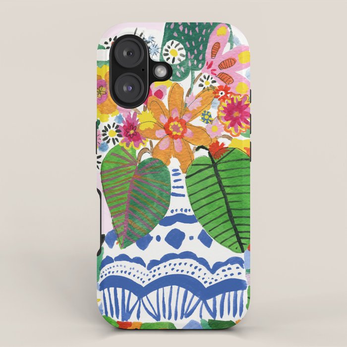 Abstract Flower Bouquet iPhone Case Gallery Image 1