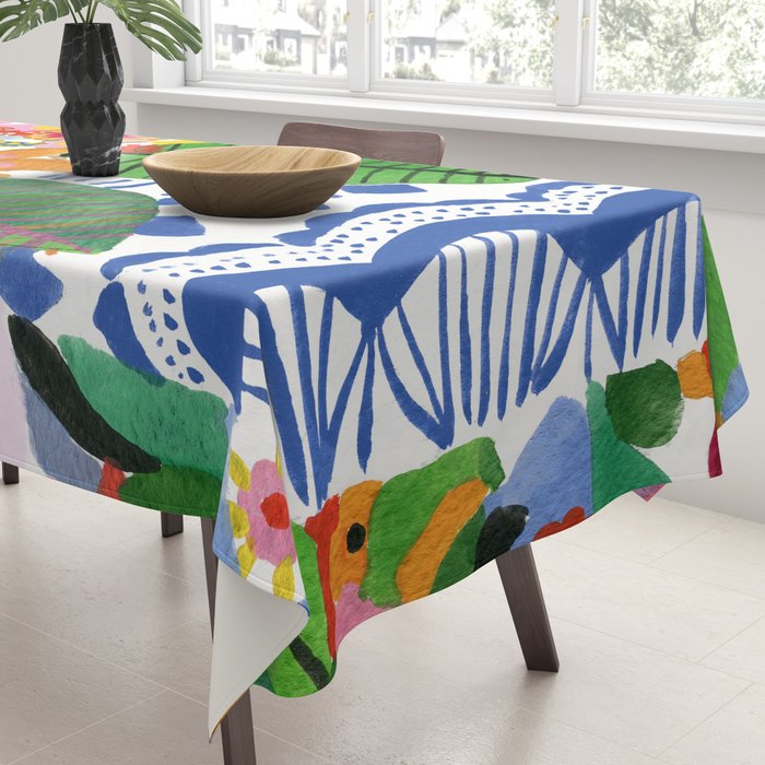 Abstract Flower Bouquet Tablecloth Gallery Image 3