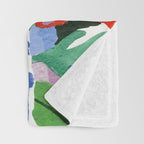 Abstract Flower Bouquet Throw Blanket Gallery Image 3