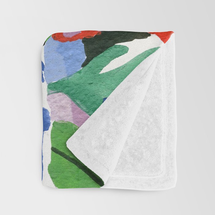 Abstract Flower Bouquet Throw Blanket Gallery Image 3