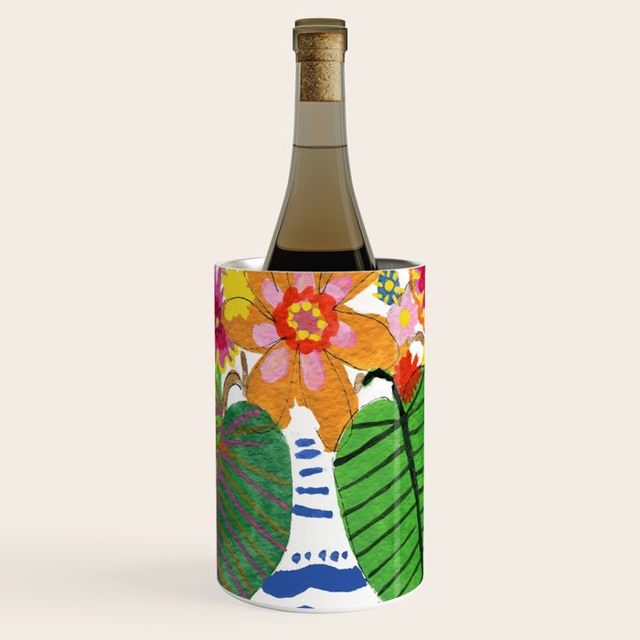 Abstract Flower Bouquet Wine Chiller Gallery Image 1