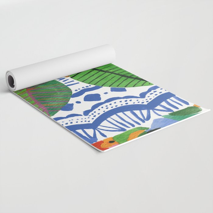 Abstract Flower Bouquet Yoga Mat Gallery Image 2