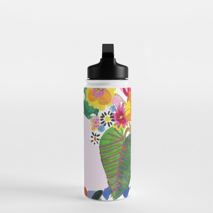 Abstract Flower Bouquet Water Bottle Gallery Image 3