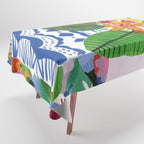Abstract Flower Bouquet Tablecloth Gallery Image 1