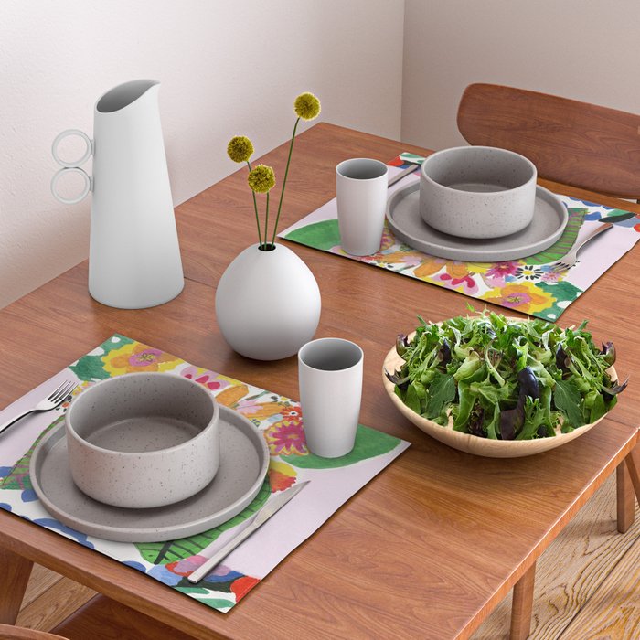 Abstract Flower Bouquet Placemat Gallery Image 2