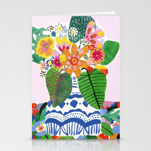 Abstract Flower Bouquet Stationery Card Gallery Image 2