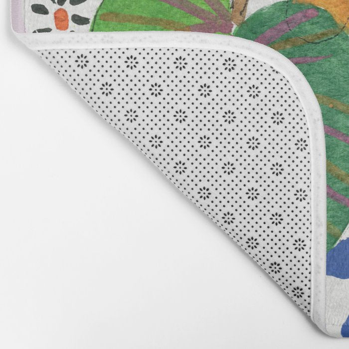 Abstract Flower Bouquet Bath Mat Gallery Image 2