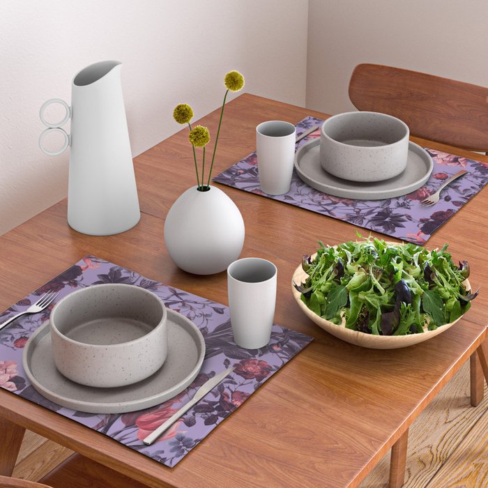 Romantic Floral Pattern Placemat Gallery Image 2