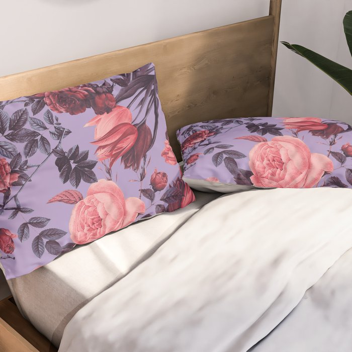 Romantic Floral Pattern Pillow Sham Gallery Image 2