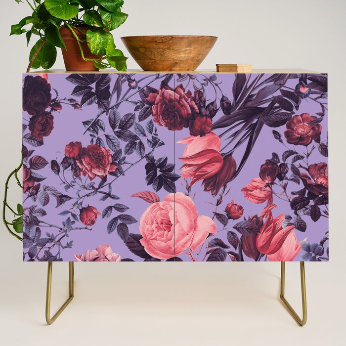 Romantic Floral Pattern Credenza Gallery Image 1