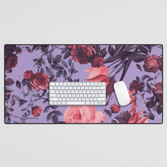 Romantic Floral Pattern Desk Mat Gallery Image 1