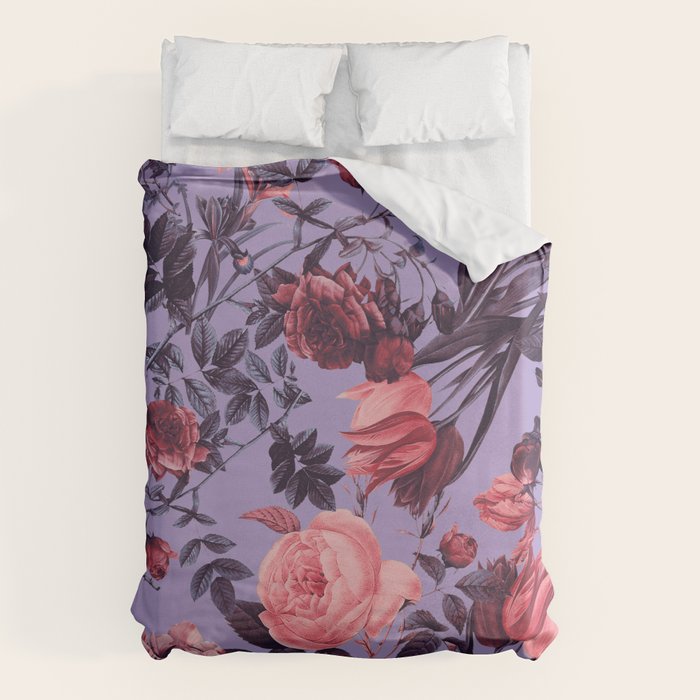Romantic Floral Pattern Duvet Cover Gallery Image 1