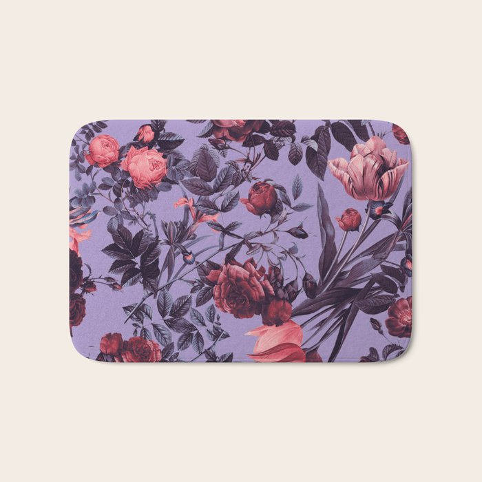 Romantic Floral Pattern Bath Mat Gallery Image 1
