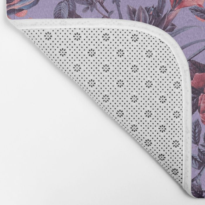 Romantic Floral Pattern Bath Mat Gallery Image 2