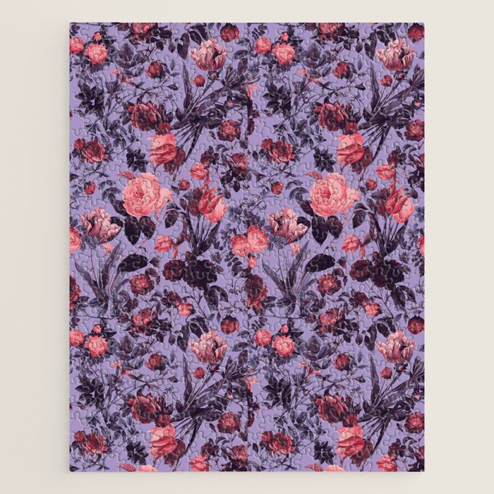 Romantic Floral Pattern Jigsaw Puzzle Gallery Image 1