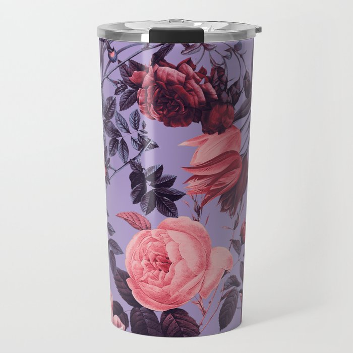 Romantic Floral Pattern Travel Mug Gallery Image 1