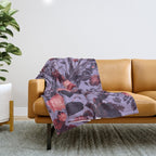 Romantic Floral Pattern Throw Blanket Gallery Image 1
