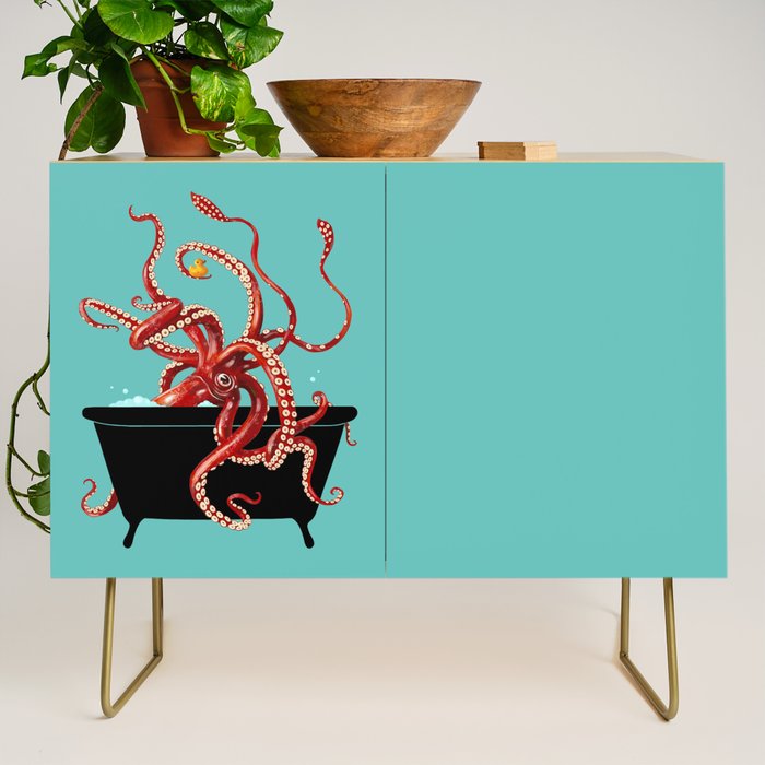 Giant Squid in Bathtub Credenza Gallery Image 1