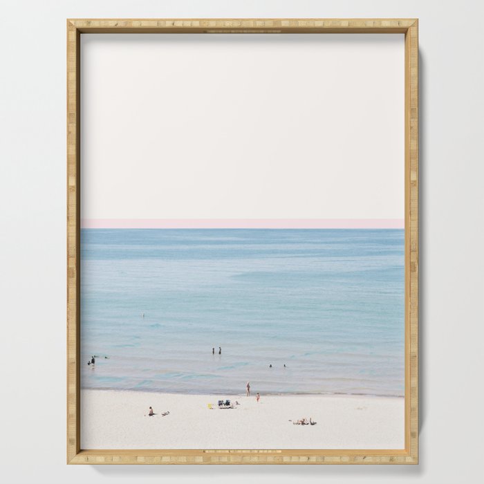 A Day at The Beach #society6 #decor #buyart Serving Tray Gallery Image 1