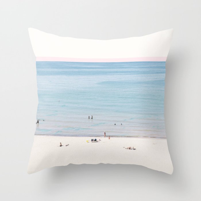 A Day at The Beach #society6 #decor #buyart Throw Pillow Gallery Image 1