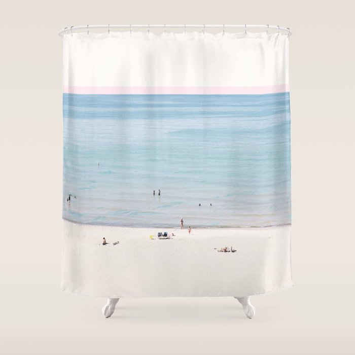A Day at The Beach #society6 #decor #buyart Shower Curtain Gallery Image 1