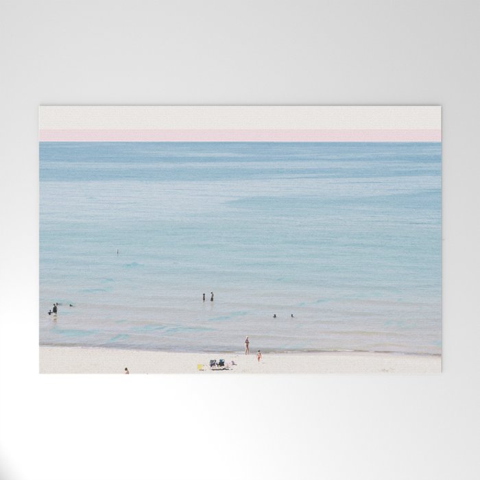 A Day at The Beach #society6 #decor #buyart Welcome Mat Gallery Image 1