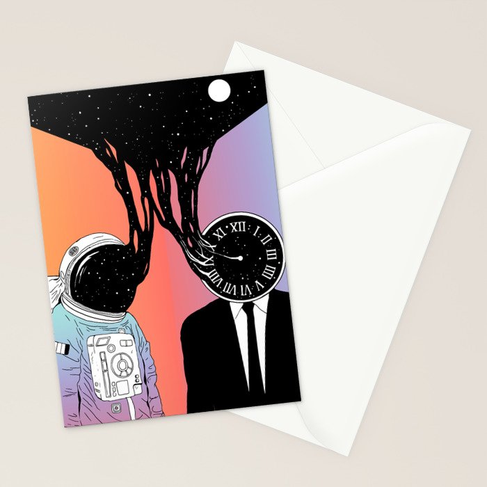 A Portrait of Space and Time ( A Study of Existence) Stationery Card Gallery Image 2