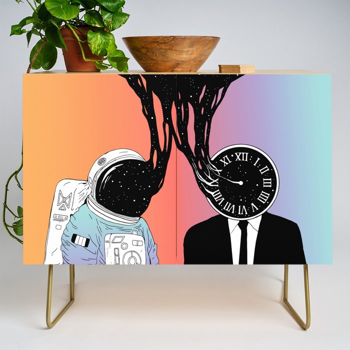 A Portrait of Space and Time ( A Study of Existence) Credenza Gallery Image 1