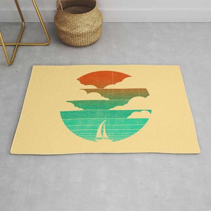 Go West (sail away in my boat) Rug Gallery Image 1