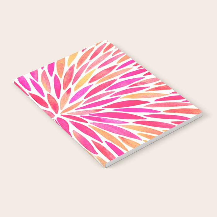 Watercolor Burst - Pink OmbrÃ© Notebook Gallery Image 2