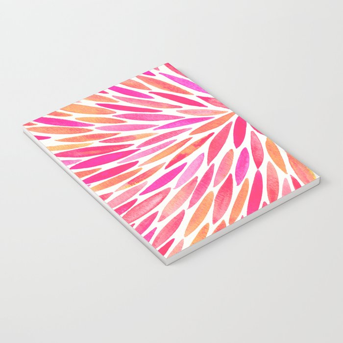 Watercolor Burst - Pink OmbrÃ© Notebook Gallery Image 3