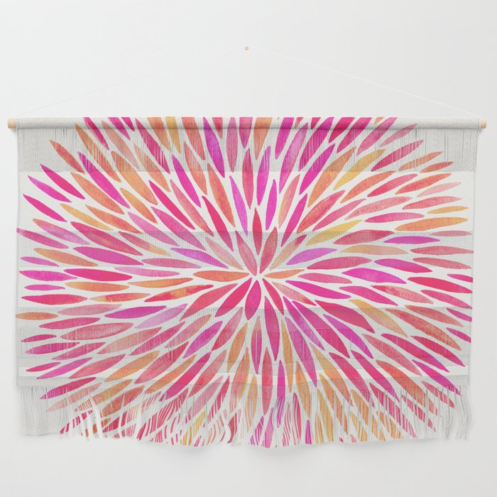 Watercolor Burst - Pink OmbrÃ© Wall Hanging Gallery Image 1
