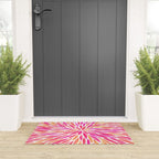 Watercolor Burst - Pink OmbrÃ© Welcome Mat Gallery Image 3