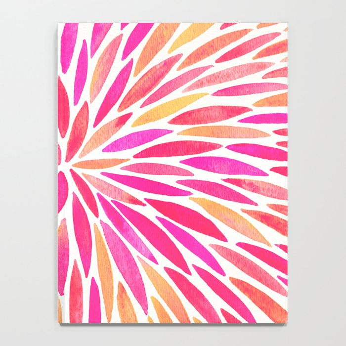 Watercolor Burst - Pink OmbrÃ© Notebook Gallery Image 4