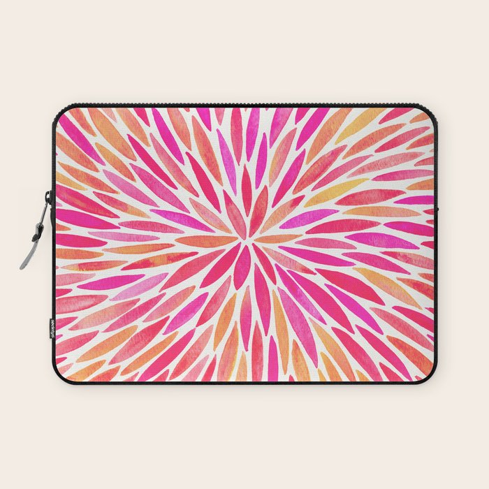 Watercolor Burst - Pink OmbrÃ© Laptop Sleeve Gallery Image 1