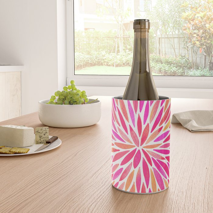 Watercolor Burst - Pink OmbrÃ© Wine Chiller Gallery Image 4