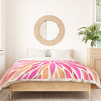 Watercolor Burst - Pink OmbrÃ© Duvet Cover Gallery Image 3