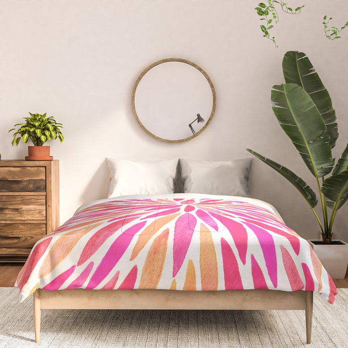 Watercolor Burst â Pink OmbrÃ© Comforter Gallery Image 3