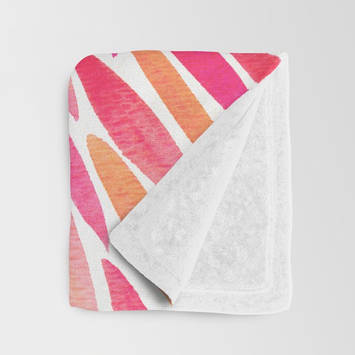 Watercolor Burst - Pink OmbrÃ© Throw Blanket Gallery Image 3