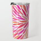 Watercolor Burst - Pink OmbrÃ© Travel Mug Gallery Image 3