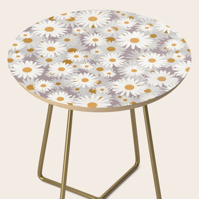 Purple chamomile pattern Side Table Gallery Image 2