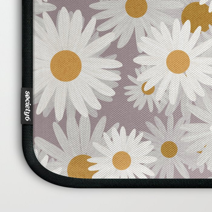Purple chamomile pattern Laptop Sleeve Gallery Image 3