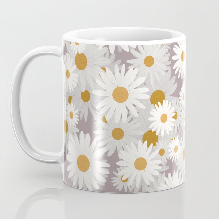 Purple chamomile pattern Coffee Mug Gallery Image 3