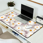 Purple chamomile pattern Desk Mat Gallery Image 2