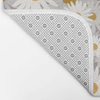 Purple chamomile pattern Bath Mat Gallery Image 2