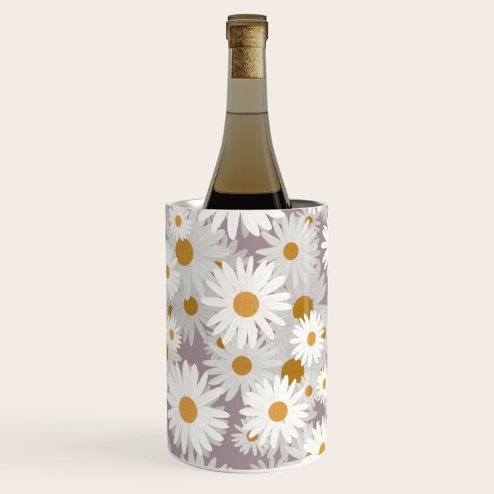 Purple chamomile pattern Wine Chiller Gallery Image 2