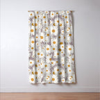 Purple chamomile pattern Window Curtain Gallery Image 3