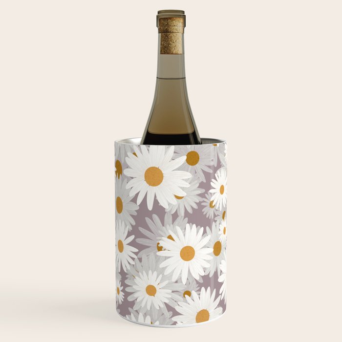 Purple chamomile pattern Wine Chiller Gallery Image 3